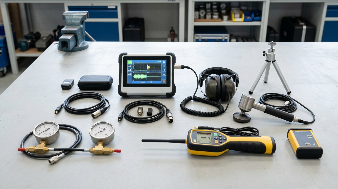 Electronic slab leak detection equipment used on residential slab in Hesperia